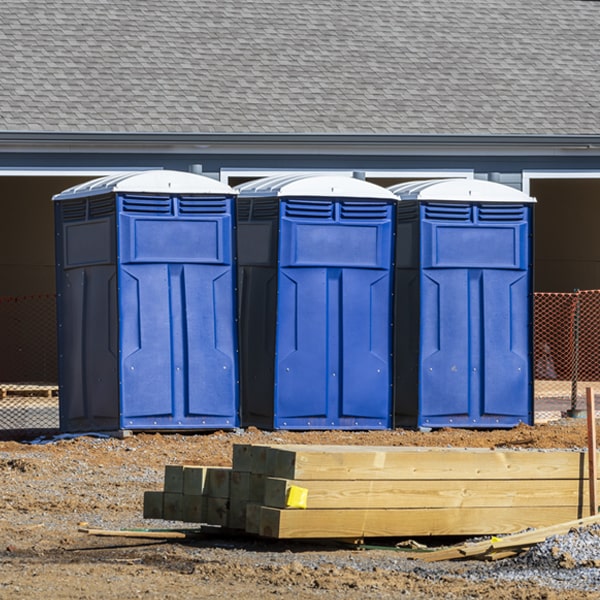 is there a specific order in which to place multiple porta potties in Newton NH